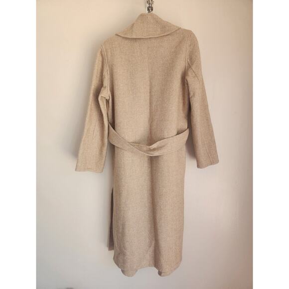 NWT Veronica Beard Women's Roberta OverSize Wrap Coat Size S Camel/Ivory #2N438 - Picture 8 of 16